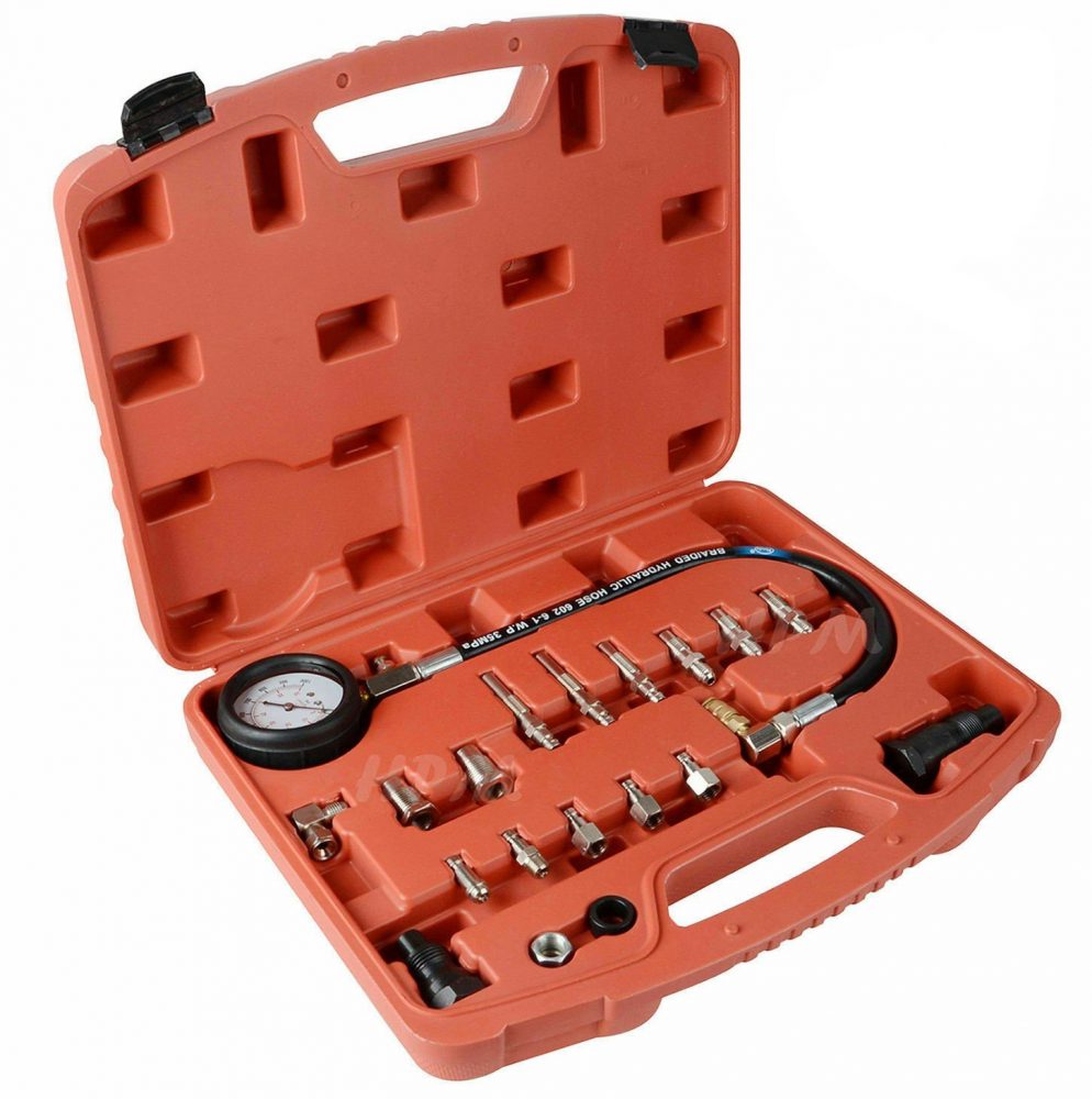 17pc Automotive Diesel Engine Compression Tester Kit Cylinder Pressure Test