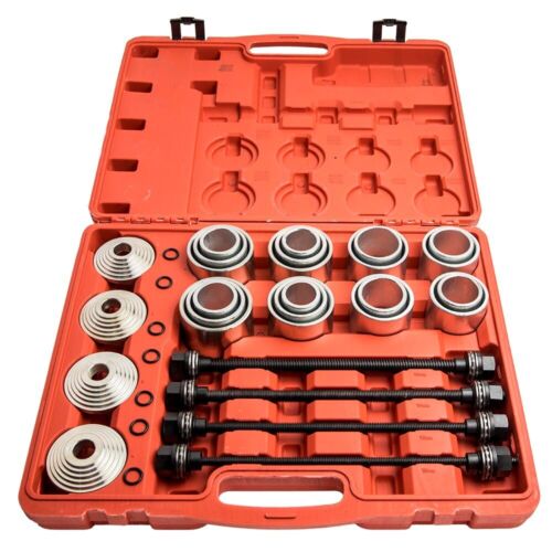 28 Pcs Press & Pull Sleeve Kit Bush Bearing Removal Installation Repair Tool Se